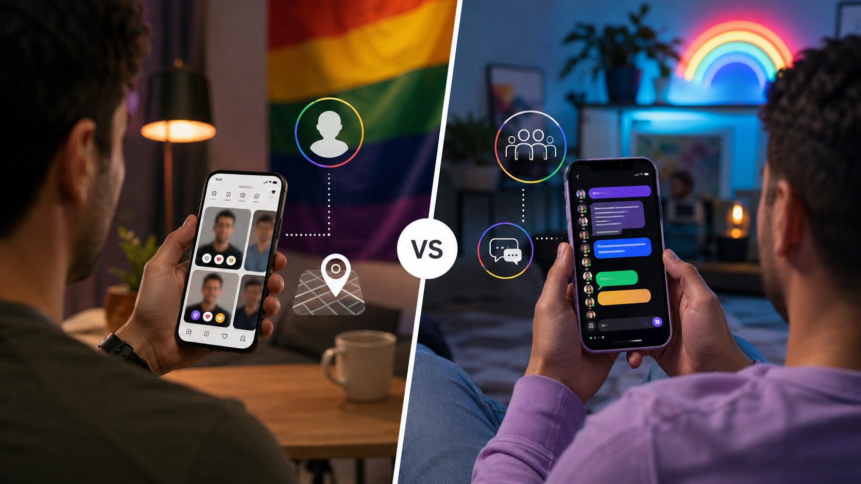 Comparação entre a aplicação Manhunt e as salas de conversa do gChat